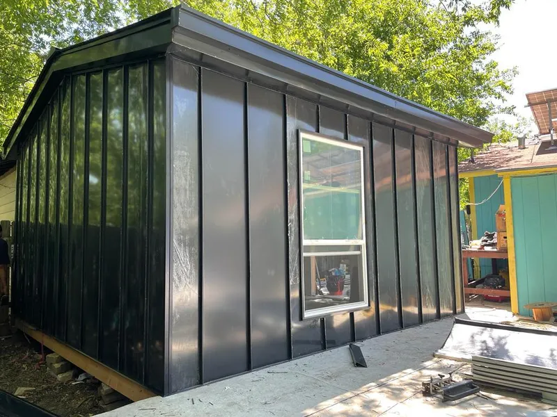 Black standing seam metal wall panels for Metal Roof Installation in Artondale