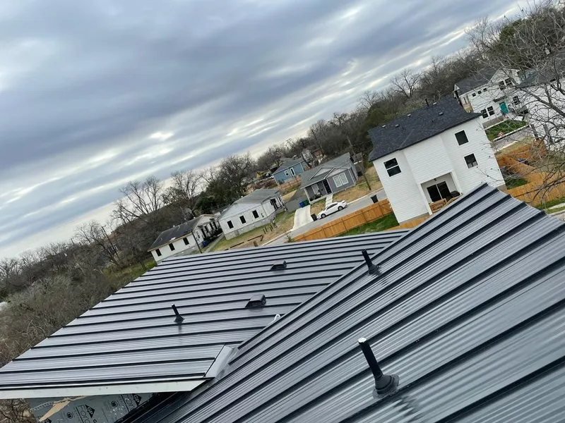 Standing seam metal roof panels with vents for Skylight Repair in Artondale